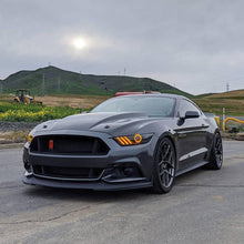 Load image into Gallery viewer, Oracle 15-17 Ford Mustang Dynamic RGB+A Pre-Assembled Headlights - Black Edition - ColorSHIFT