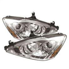 Load image into Gallery viewer, Spyder Honda Accord 03-07 Projector Headlights LED Halo Amber Reflctr LED Chrm PRO-YD-HA03-AM-C