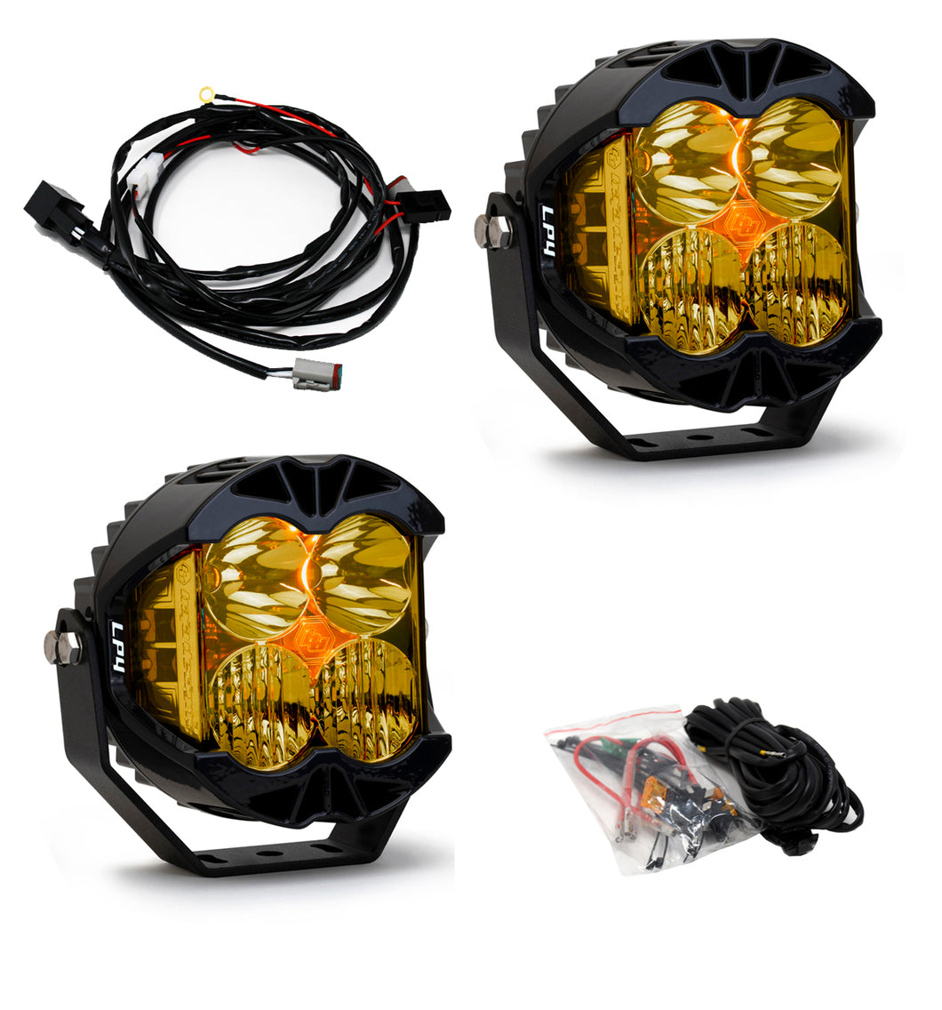 Baja Designs LP4 Pro Driving/Combo LED - Amber (Pair)