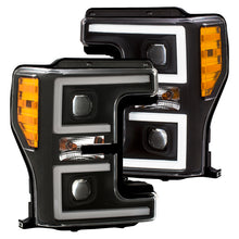 Load image into Gallery viewer, ANZO LED Headlights 17-18 Ford F-250 Super Duty Plank-Style L.E.D. Headlight Black (Pair)