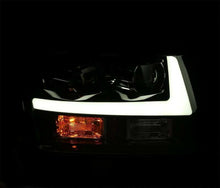 Load image into Gallery viewer, AlphaRex 07-14 Chevrolet Tahoe/Suburban LUXX Series LED Projector headlights Chrome w/DRL/Sequential