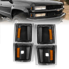 Load image into Gallery viewer, ANZO 1994-1998 Chevrolet Blazer Corner Lights Black Housing Clear Lens w/ Amber Reflector
