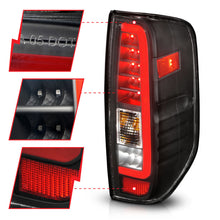 Load image into Gallery viewer, ANZO 2005-2021 Nissan Frontier LED Taillights Black Housing/Clear Lens