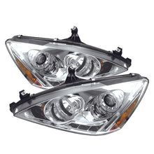 Load image into Gallery viewer, Spyder Honda Accord 03-07 Projector Headlights LED Halo Amber Reflctr LED Chrm PRO-YD-HA03-AM-C