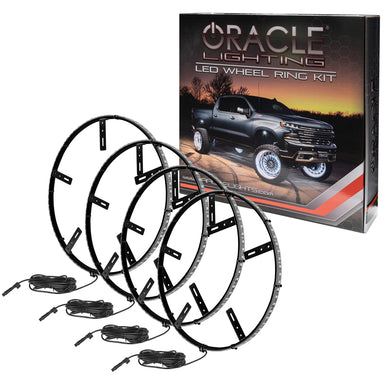 Oracle LED Illuminated Wheel Rings - White SEE WARRANTY