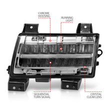Load image into Gallery viewer, ANZO 2018-2021 Jeep Wrangler LED Side Markers Chrome Housing Clear Lens w/ Sequential Signal