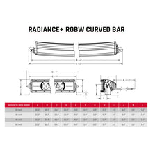 Load image into Gallery viewer, Rigid Industries Radiance+ Curved 20in. RGBW Light Bar