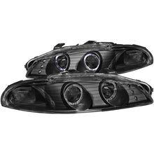 Load image into Gallery viewer, ANZO 1997-1999 Mitsubishi Eclipse Projector Headlights w/ Halo Black G2