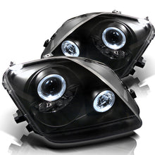 Load image into Gallery viewer, Spyder Honda Prelude 97-01 Projector Headlights LED Halo Black High H1 Low H1 PRO-YD-HP97-HL-BK