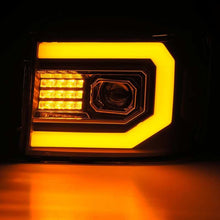 Load image into Gallery viewer, AlphaRex 07-13 GMC 1500HD PRO-Series Proj Headlights Plank Style Gloss Blk w/Activ Light/Seq Signal