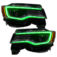 Load image into Gallery viewer, Oracle 14-21 Jeep Grand Cherokee Dynamic Headlight DRL Upgrade Kit - ColorSHIFT - Dynamic
