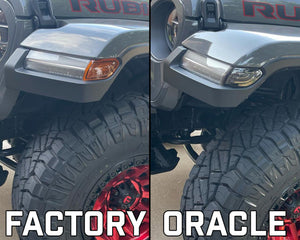 Oracle Jeep Wrangler JL Smoked Lens LED Front Sidemarkers SEE WARRANTY
