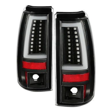 Spyder 03-06 Chevy Silverado - (Does Not Fit Stepside) LED Tail Lights - All Black ALT-YD-CS03V2-LED