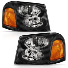 Load image into Gallery viewer, ANZO 2002-2009 Gmc Envoy Crystal Headlight  Black Amber