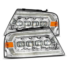 Load image into Gallery viewer, AlphaRex 04-08 Ford F150 / 06-08 Lincoln Mark LT NOVA LED Proj Headlights Chrome w/Activ Light/Seq