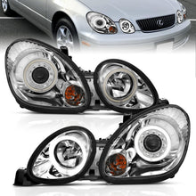 Load image into Gallery viewer, ANZO 1998-2005 Lexus Gs300 Projector Headlights w/ Halo Chrome