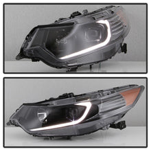 Load image into Gallery viewer, xTune 09-14 Acura TSX Projector Headlights - Light Bar DRL - Black (PRO-JH-ATSX09-LB-BK)