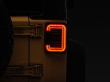 Load image into Gallery viewer, Raxiom 07-18 Jeep Wrangler JK Axial Series LED Halo Tail Lights- Black Housing (Dark Smoked Lens)