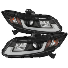 Load image into Gallery viewer, Spyder 12-14 Honda Civic (Excl. 2014 Coupe) Projector Headlights Lgtbr DRL Black PRO-YD-HC12-DRL-BK
