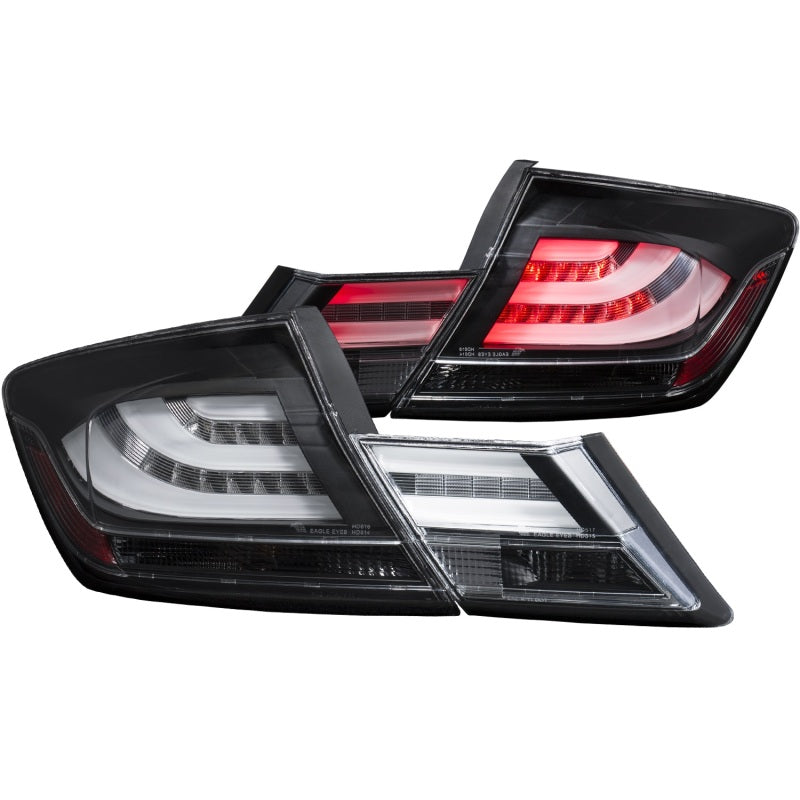 ANZO 2013-2015 Honda Civic LED Taillights Black – Automotive