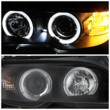 Load image into Gallery viewer, Spyder BMW E46 3-Series 04-06 2 DR Projector Halogen Model- LED Halo Blk PRO-YD-BMWE4604-2DR-HL-BK