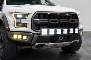 Diode Dynamics 17-20 Ford Raptor SS5 Grille CrossLink Lightbar Kit - Pro White Combo