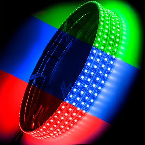 Oracle LED Illuminated Wheel Rings - ColorSHIFT No Remote - ColorSHIFT No Remote