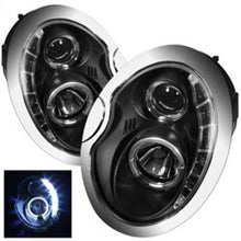 Load image into Gallery viewer, Spyder Mini Cooper 02-06 Projector Headlights DRL Black High H1 Low H1 PRO-YD-MC02-DRL-BK