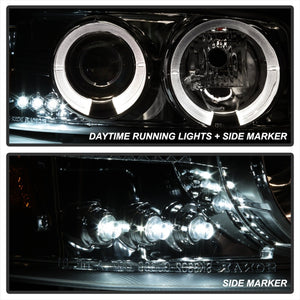 Spyder GMC Sierra 1500/2500/3500 99-06 Projector Headlights LED Halo LED Smoke PRO-YD-CDE00-HL-SMC