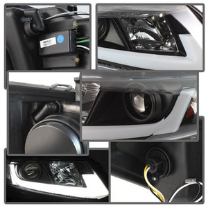 Spyder 12-14 Honda Civic (Excl. 2014 Coupe) Projector Headlights Lgtbr DRL Black PRO-YD-HC12-DRL-BK