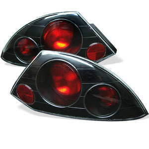 Spyder Mitsubishi Eclipse 00-02 Euro Style Tail Lights Black ALT-YD-ME00-BK