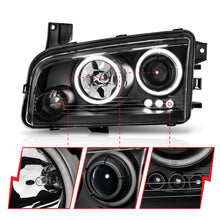 Load image into Gallery viewer, ANZO 2006-2010 Dodge Charger Projector Headlights w/ Halo Chrome (CCFL)
