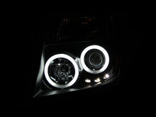Load image into Gallery viewer, ANZO 2005-2008 Nissan Frontier Projector Headlights w/ Halo Black