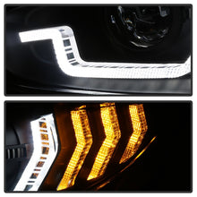 Load image into Gallery viewer, Spyder 16-18 Honda Civic 4Dr w/LED Seq Turn Sig Lights Proj Headlight - Black - PRO-YD-HC16-SEQ-BK