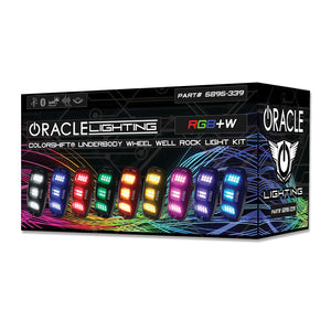 Oracle Underbody  RGB+W Wheel Well Rock Light Kit - 4 PCS - ColorSHIFT NO RETURNS