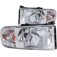 Load image into Gallery viewer, ANZO 1994-2001 Dodge Ram Crystal Headlights Chrome w/ LED