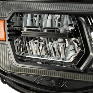 AlphaRex 05-11 Toyota Tacoma LUXX-Series LED Crystal Headlights Alpha-Black