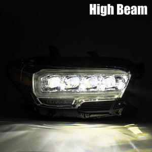 AlphaRex 16-21 Toyota Tacoma NOVA-Series LED Projector Headlights Black