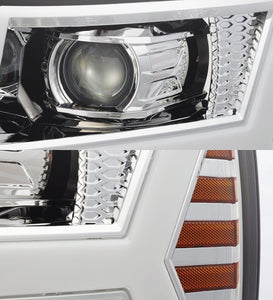 AlphaRex 07-13 Chevrolet Silverado PRO-Series Projector Headlights Chrome