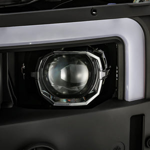 AlphaRex 15-19 Chevrolet Silverado 2500HD/3500HD PRO-Series Projector Headlights Black