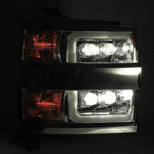 Alpharex 15-19 Chevrolet Silverado 2500HD/3500HD NOVA-Series LED Projector Headlights