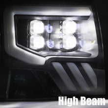 Load image into Gallery viewer, AlphaRex 09-14 Ford F-150 NOVA LED Projector Headlights Plank Style Chrome w/Activ Light/Seq Signal