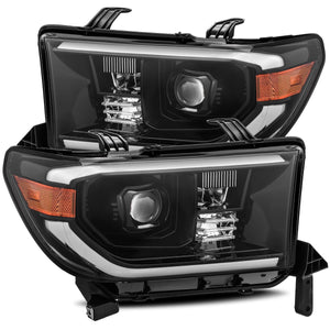 AlphaRex 2007-2013 Toyota Tundra/08-13 Toyota Sequoia PRO-Series Projector Headlights Alpha-Black (Without Level Adjuster)