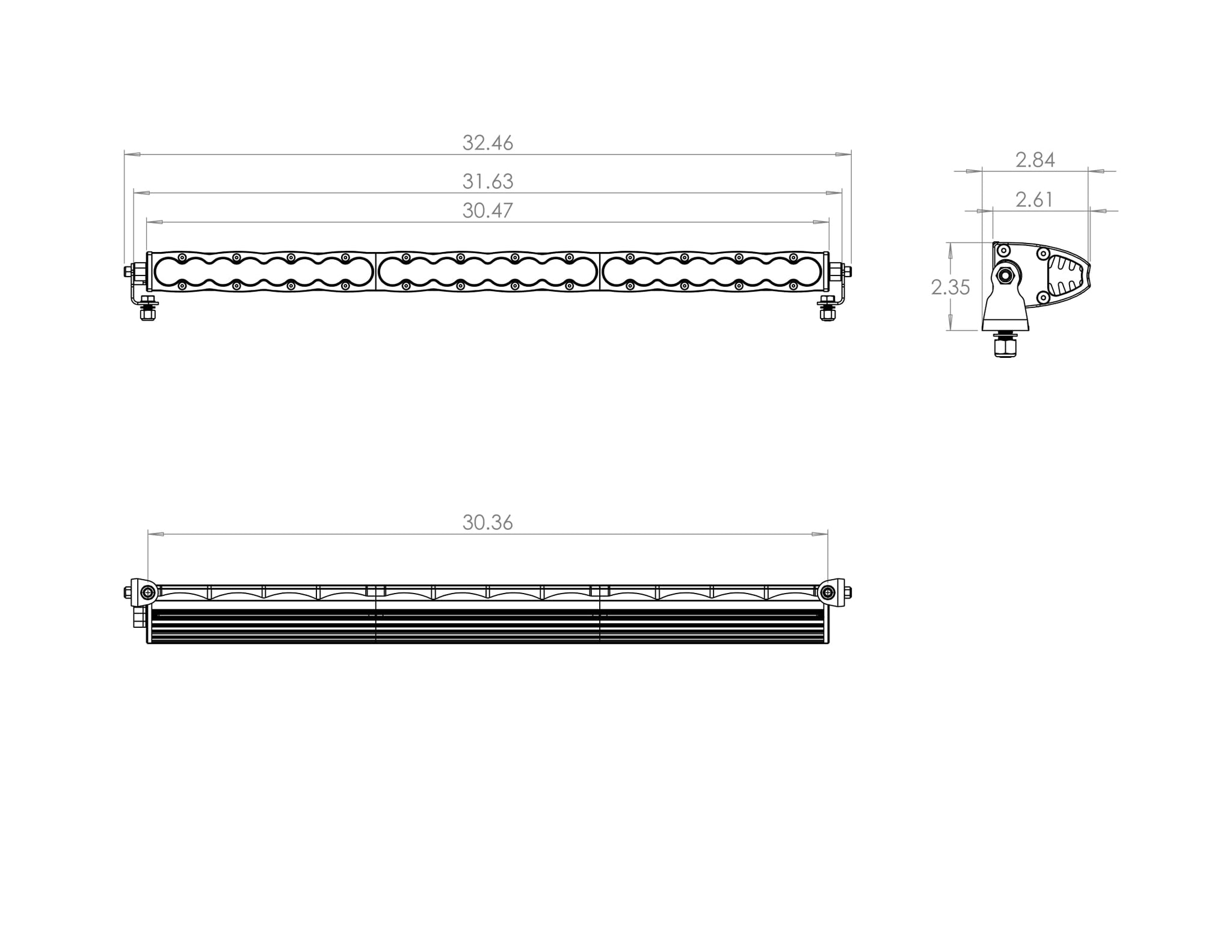 30 Inch Led Light Bar Wide Driving Pattern S8 Series Baja Designs-