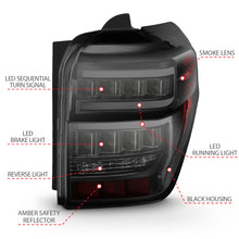 Load image into Gallery viewer, ANZO 2014-2020 Toyota 4Runner T.L Black Housing Smoke Lens Red Light Bar W/Sequential