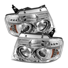 Load image into Gallery viewer, Spyder Ford F150 04-08 Projector Headlights Version 2 LED Halo LED Chrm PRO-YD-FF15004-HL-G2-C