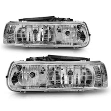 Load image into Gallery viewer, ANZO 1999-2002 Chevrolet Silverado 1500 Crystal Headlights Chrome
