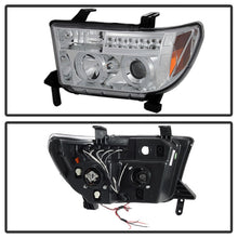 Load image into Gallery viewer, Spyder Toyota Tundra 07-13 Projector Headlights LED Halo LED Chrm PRO-YD-TTU07-HL-C