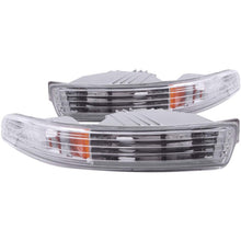 Load image into Gallery viewer, ANZO 1994-1997 Acura Integra Euro Parking Lights Chrome w/ Amber Reflector