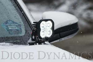 Diode Dynamics 10-21 Toyota 4Runner SS3 LED Ditch Light Kit - Yellow Pro Combo